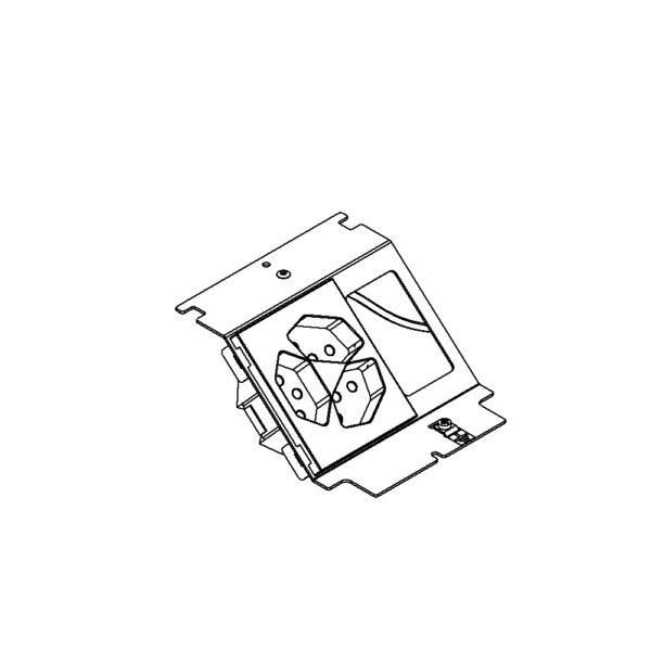 Produktbild UBD 133 139  -  Steckdoseneinsatz für 3 FLF, inkl. 1x 3xT13, weiss